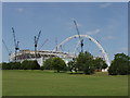 Wembley Stadium under construction