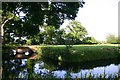 Moats of former Little Saxham Hall