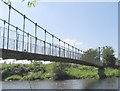 Footbridge on River Amman at Pantyffynnon