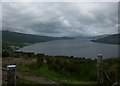 NN0902 : Another view down Loch Fyne from hill above Strachur but in slightly better weather. by J M Briscoe