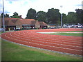 TQ2871 : Tooting Bec Athletic Track by Noel Foster