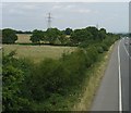 Pylons next to the M23 between Junction 9 and 10.