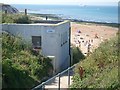 Public conveniences by the steps leading down to Botany Bay