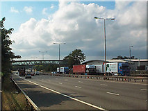 SP7257 : The M1 at Rothersthorpe Services by David Spencer