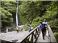 White Lady Waterfall in Lydford Gorge