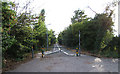 Footpath leading to bridge across Hogsmill near South Lane, New Malden