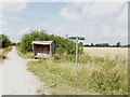 Sustrans shelter on Thame to Princes Risborough cycle track