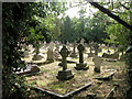 TQ2166 : Graveyard Malden Church by Dennis Turner
