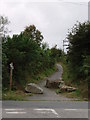 Steep lane from Carn Arthen to Beacon