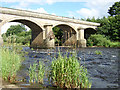 NZ0561 : Bridge over the Tyne at Bywell by Peter Brooks