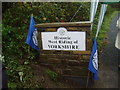 Boundary stone at Smithies Bridge on A 59