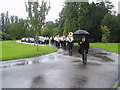 Jazz Funeral, Leatherhead Crematorium, Surrey