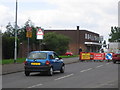 Shops and road works on Stroud Avenue, Willenhall