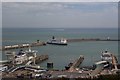 TR3341 : Dover Harbour and breakwater by Ron Strutt