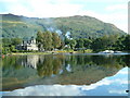 NN6924 : St Fillans from the southern bank of Loch Earn by Pete McGinness
