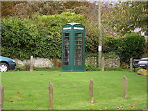 SY6085 : Green phone box at Portesham. by RNE
