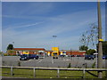 SJ4288 : Car Park and rear of Belle Vale Shopping Centre by Sue Adair