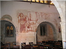 SU9298 : Wall paintings, Little Missenden Church by Pip Rolls