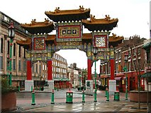 SJ3589 : The Imperial Arch, China Town, Liverpool by Alan Walker