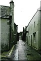 HY4410 : Stone-flagged streets in Kirkwall's old town by David Wyatt