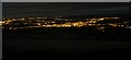 Night view of Ammanford from Betws Mountain