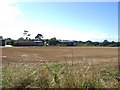 Farm buildings and field