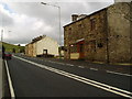 Roadside houses on the A 680 at Turn Village, Lancashire