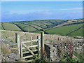 Footpath gate at Trevigue.