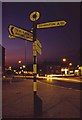 Road Sign on Traffic Island at Southgate Circus