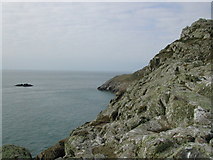 SH1523 : Cliffs at Pen Y Cil by Peter Shone