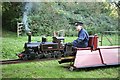 SU4622 : Miniature steam railway at Brambridge Garden Centre by Peter Facey