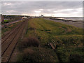 View from the footbridge at Flimby station