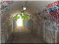 Railway bridge over footpath, from The Hyde to Hendon