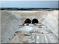 TL2532 : Baldock bypass tunnel in the chalk hills of Weston by Paul Dixon