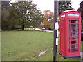 Red telephone box alongside Woodlands Road, New Forest