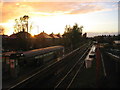 Shiremoor Metro Station, sunset