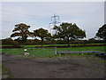 Pylons and farmland