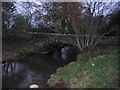 Road bridge in low area of roadway.