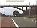 SJ4997 : Bridge over the A580 East Lancs Road at Windle by David Long