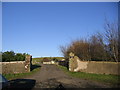 NY1427 : Entrance gateway to Shatton Hall Farm by John Holmes