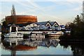 Gasometer & Boathouses on the Thames