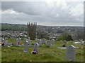 Phillack church taken from the cemetery