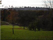 SP1682 : Land Rover Works pictured from Elmdon Park by peter lloyd
