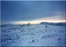 NN3532 : Late afternoon winter sunshine on the summit of Beinn Chaorach by bill copland
