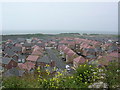 Housing in old quarry workings, Rhoose, South Wales