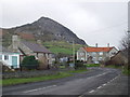 Trefor village with north summit of Yr Eifl behind