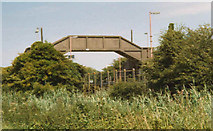 TQ4305 : Footbridge over Rail Line Southease Station by mickie collins