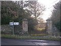 Gateway at NW corner of Forcett Park near Richmond, North Yorkshire