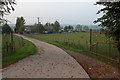 Entrance to a farm from the A438