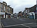 Green Lanes looking north from the traffic island at the Triangle